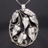 Gladys and Charles Mumford, large Arts and Crafts silver pendant, Falmouth, Cornwall, circa 1960 (Ref S+2046) SOLD