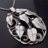 Gladys and Charles Mumford, large Arts and Crafts silver pendant, Falmouth, Cornwall, circa 1960 (Ref S+2046) SOLD - Image 2