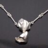 Björn Weckström for Lapponia, silver 'Or 516' pendant on chain, Finland, 1976 London import marks (Ref S+2054) SOLD