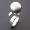 Bengt Hallberg, silver bead ring, Sweden, circa 1975 (Ref S+2097) - Image 2