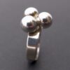 Bengt Hallberg, silver triple bead ring, Sweden, circa 1975 (Ref S+873) SOLD - Image 3