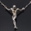 Salvador Dali (after), limited edition silver 'Christ of St John of the Cross' pendant and chain, Exmundart SA of Madrid, circa 1973 (Ref S+2032) SOLD - Image 3