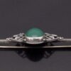 Anonymous, Arts and Crafts chrysoprase set silver bar brooch, circa 1920 (Ref S+2056) SOLD - Image 5