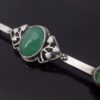 Anonymous, Arts and Crafts chrysoprase set silver bar brooch, circa 1920 (Ref S+2056) SOLD - Image 2