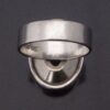 Elis Kauppi for Kupittaan Kulta, rock crystal set silver ring, Finland, 1973 London import marks (Ref S+2055) - Image 6