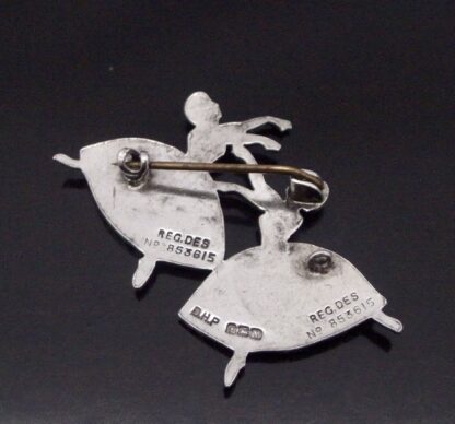 Frederick Massingham for D H Philips, silver ballerinas brooch, Birmingham 1948 (Ref S+2068) SOLD - Image 4