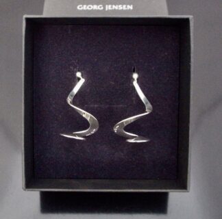 Torun Bulow-Hube for Georg Jensen, pair of silver Mobius earrings, Denmark, No.307, circa 2015 (Ref S+2115) SOLD