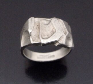 Björn Weckström for Lapponia, silver 'Merak' ring, Finland, 1984 (Ref S+2106)