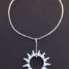 Tone Vigeland for Norway Design Plus Studios, Sun pendant on a neck ring, Norway, circa 1968 (Ref S+2132) SOLD