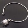 Bengt Hallberg, rock crystal set silver bangle, Sweden, circa 1980 (Ref S+2113) - Image 6