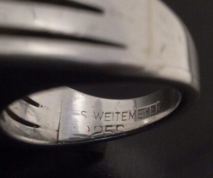 Soren Borup for S. Weitemeyer, heavy silver ring, Denmark, circa 1970 (Ref S+2109) SOLD - Image 6