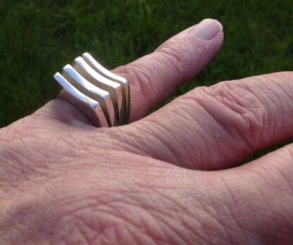 Soren Borup for S. Weitemeyer, heavy silver ring, Denmark, circa 1970 (Ref S+2109) SOLD - Image 7