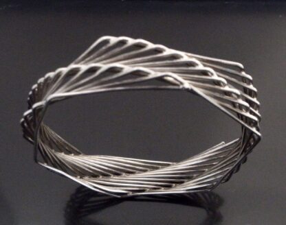 Bent Knudsen, unususal and rare silver bangle, Denmark, circa 1975 (Ref S+2122) SOLD - Image 5