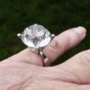 Marianne Berg for Uni David-Andersen, large rock crystal set silver ring, Norway, early 1960s (Ref S+2081A) SOLD - Image 11