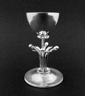 Kai Olsen, silver short candlestick, Scandinavia, circa 1920 (Ref S+2127)