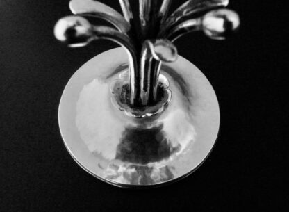 Kai Olsen, silver short candlestick, Scandinavia, circa 1920 (Ref S+2127) - Image 3