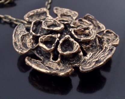 Else and Paul Hughes, cast bronze pendant on chain, Norway, circa 1970 (Ref S+2081) SOLD - Image 2