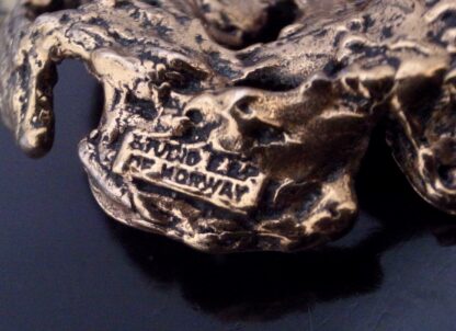 Else and Paul Hughes, cast bronze pendant on chain, Norway, circa 1970 (Ref S+2081) SOLD - Image 5