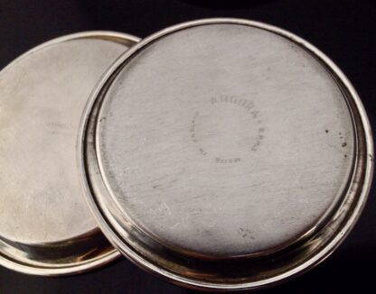 Angora EPNS, set of eight silver plated drinks coasters, England, circa 1960 (Ref S+2138) - Image 3