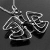 Else and Paul Hughes, cast silver pendant on chain, Norway, circa 1968 (Ref S+2136) SOLD - Image 2