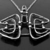 Else and Paul Hughes, cast silver pendant on chain, Norway, circa 1968 (Ref S+2136) SOLD - Image 4