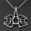 Else and Paul Hughes, cast silver pendant on chain, Norway, circa 1968 (Ref S+2136) SOLD - Image 5