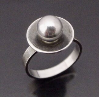 Aksel Holmsen, silver ring, Norway, circa 1970 (Ref S+2147)