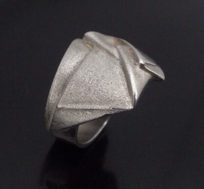 Zoltan Popovits for Lapponia, silver 'Origami 62' ring, Finland, 2007 (Ref S+2140) - Image 2