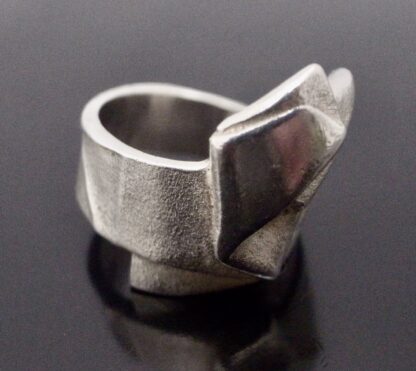 Zoltan Popovits for Lapponia, silver 'Origami 62' ring, Finland, 2007 (Ref S+2140) - Image 4