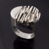 Guy Watson, impressive brutalist silver ring, London 1971 (Ref S+2145) SOLD