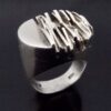 Guy Watson, impressive brutalist silver ring, London 1971 (Ref S+2145) SOLD - Image 5