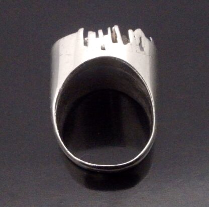 Guy Watson, impressive brutalist silver ring, London 1971 (Ref S+2145) SOLD - Image 6