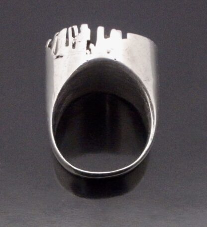 Guy Watson, impressive brutalist silver ring, London 1971 (Ref S+2145) SOLD - Image 7