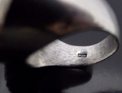 Guy Watson, impressive brutalist silver ring, London 1971 (Ref S+2145) SOLD - Image 8