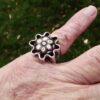 Caithness Glass, millefiori glass set silver ring, Sheffield 1973 (Sheffield Assay Office bicentenary date letter) (Ref S+2149) SOLD - Image 7