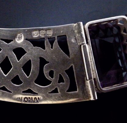 John Hart of Iona, Celtic amethyst set silver necklace, Edinburgh 1968 (Ref S+2151) - Image 7