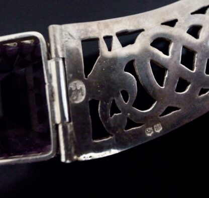 John Hart of Iona, Celtic amethyst set silver necklace, Edinburgh 1968 (Ref S+2151) - Image 10
