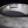 AG or AC, maker unknown, silver ring, London 1972 (Ref S+2161) - Image 5