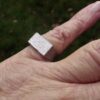 AG or AC, maker unknown, silver ring, London 1972 (Ref S+2161) - Image 6