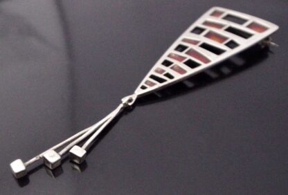David Lawrence, silver and enamel brooch, Birmingham 1963 (Ref S+2169HH) SOLD - Image 5