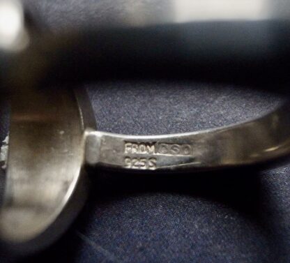 Niels Erik From, silver ring, Denmark, 1974 London import marks (Ref S+168) SOLD - Image 6