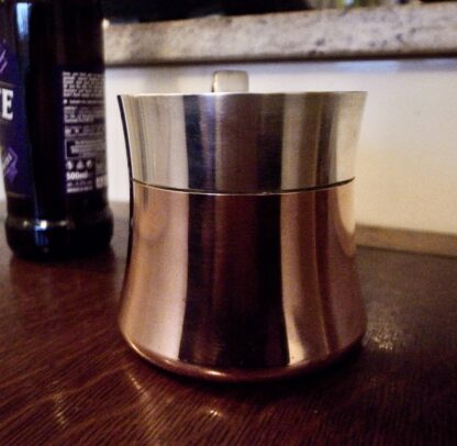 Henning Koppel for Georg Jensen, copper and steel 'Taverna' mug, Denmark, 1970s (Ref S+2180) SOLD - Image 5