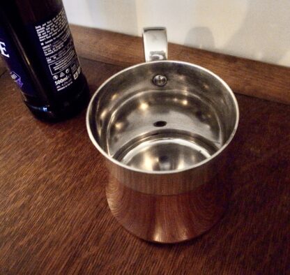 Henning Koppel for Georg Jensen, copper and steel 'Taverna' mug, Denmark, 1970s (Ref S+2180) SOLD - Image 6