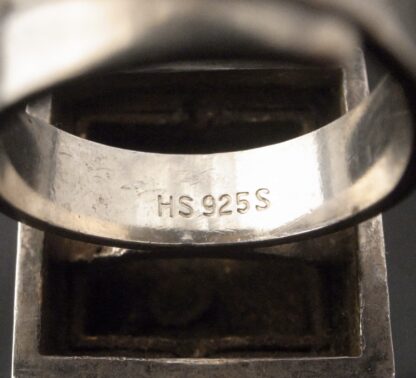 Hermann Siersbol, silver and silver gilt brutalist ring, Denmark, circa 1985 (Ref S+2221) - Image 8