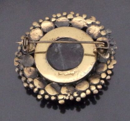Reino Olavi Saastamoinen, spectrolite set bronze brooch, Finland, circa 1970 (Ref S+2216) - Image 4