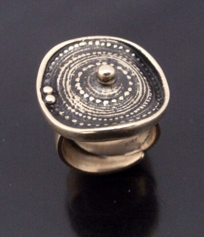 Jorma Laine, bronze ring from the 'Chic' range, Finland, circa 1975 (Ref S+2224)