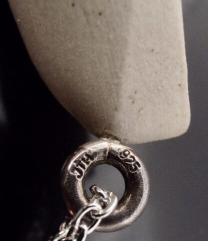 Jens Tage Hansen, ceramic Inuit figure pendant on chain, Denmark, citrus 1980 (Ref S+2212) SOLD - Image 7