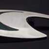 Reeslev Design, dark green enamel and silver brooch, Denmark, circa 1965 (Ref S+2182HH) - Image 4