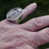 Allan Børge Larsen, agate set silver ring, Denmark, circa 1970 (Ref S+2215) - Image 9