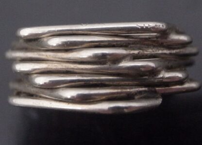 Bent Knudsen, unususal and rare silver ring, Denmark, circa 1975 (Ref S+2194) - Image 8
